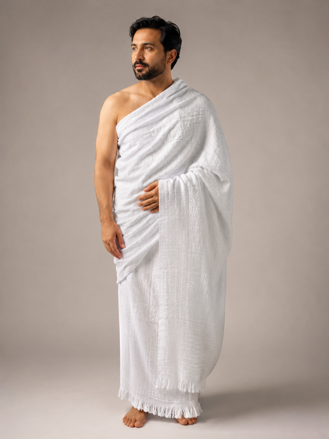 Premium White Ahraam Fabric for Hajj & Umrah
