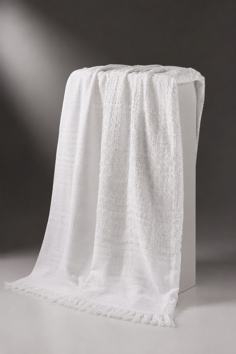 Premium White Ahraam Fabric for Hajj & Umrah