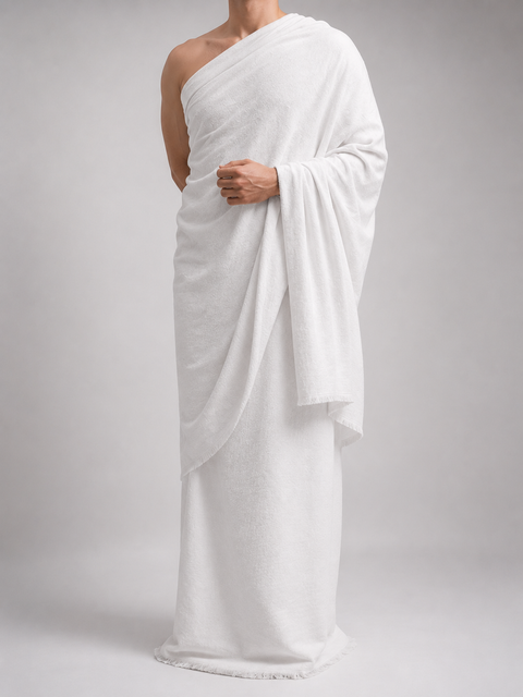 Premium White Cotton Ahraam for Hajj & Umrah | Soft & Comfortable