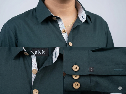 Men’s Luxury Bottle Green Kurta Pajama | Premium British Menswear