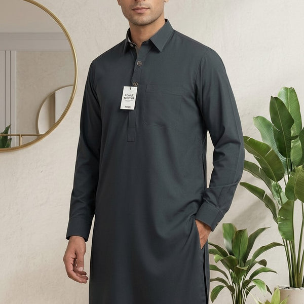 Premium Classic Charcoal Shalwar Kameez