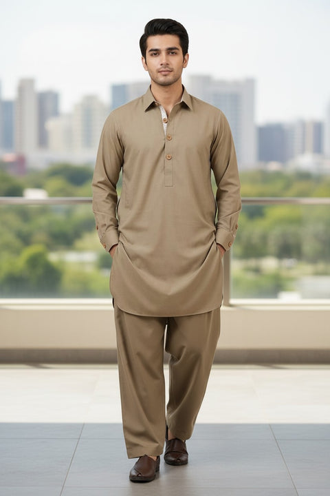 Men's Premium Kurta Pajama | Olive Green Occasion Wear