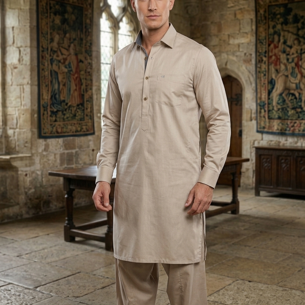 Beige Premium Shalwar Kameez