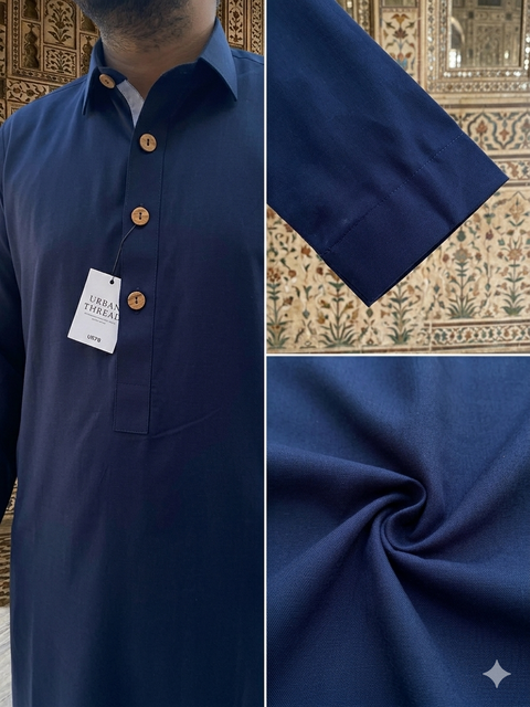 Navy Blue Premium Thobe & Jubba