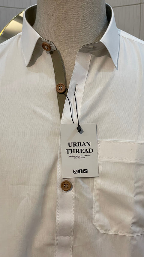 Premium Classic Off-White Shalwar Kameez