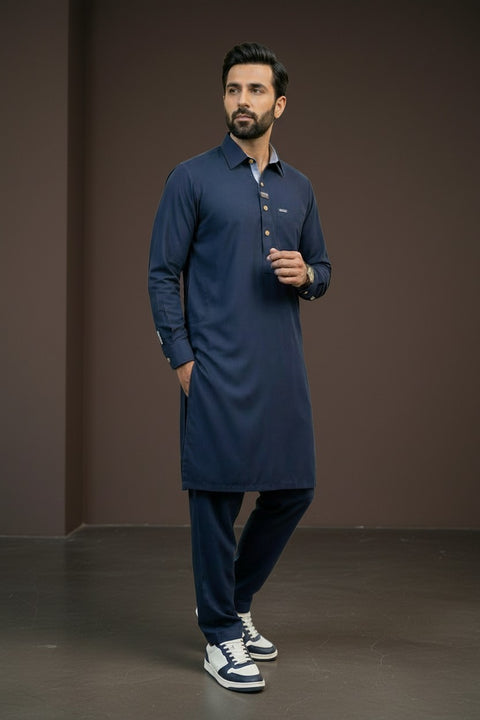 Navy Blue Men’s Shalwar Kameez