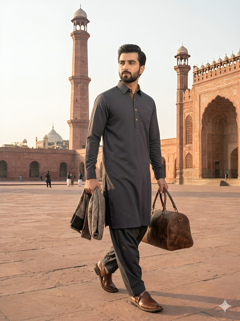 Men’s Black Shalwar Kameez